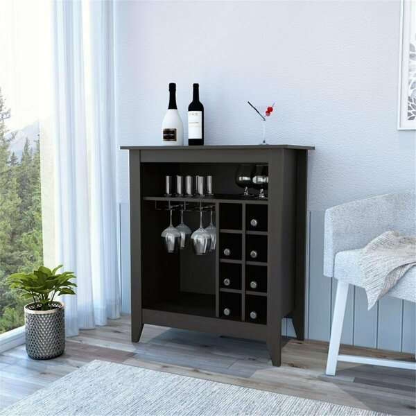 Depot E-Shop Mojito Bar Cabinet, Black DE-BLW6714